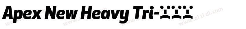 Apex New Heavy Tri字体转换